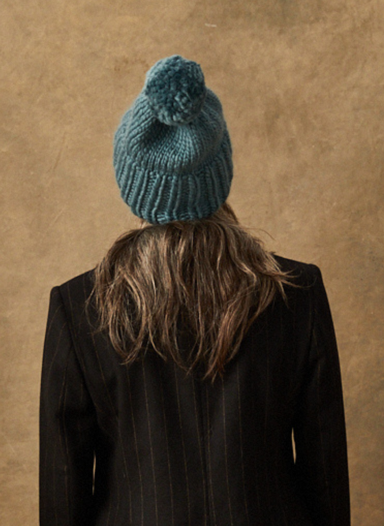 Hand-Knit:  The Kendall - Slouchy Pom Beanie