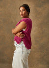 Hand-Knit: The Ava - Hand-Knit Merino Rib Vest Size 1 (Small)