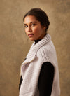 The Collared Zip-up Vest in Blueberry (Size 6-8)