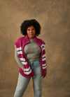 The Collared Zip-up Vest in Blueberry (Size 6-8)