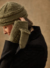 Hand-Knit: The Galway - Fold Over Cabled Mittens