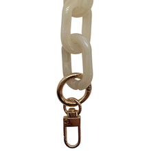  Bag Strap -  Marble & Frosted Acrylic Chains 2 Sizes - Assorted Colors: Crossbody 47.25 inches / Marble Butter
