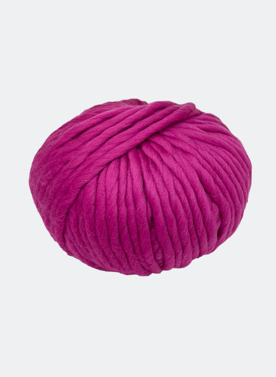 Lotus Pink - Burly Spun Yarn by Brown Sheep Co. 8oz 100% Wool Single Ply,  Super Bulky Yarn for Rug Hooking, Punch Needle or Weaving - Two Sizes to