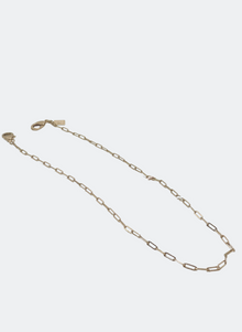  SALE: Medium Gold Mask Chain - Gold Paperclip 20"