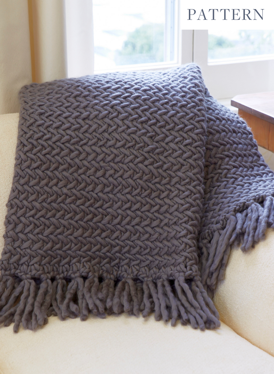 PATTERN Herringbone Blanket Third Piece