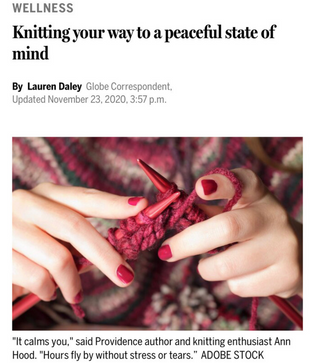  Boston Globe Feature: Knitting Your Way To a Peaceful