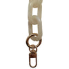 Bag Strap - Marble & Frosted Acrylic Chains 2 Sizes - Assorted Colors: Short Shoulder 23.6 inches / Frosted Grey