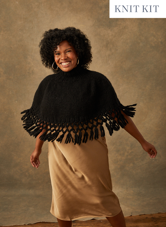 Knit Kit: The Highlander Capelet - Intermiedate Advanced Level