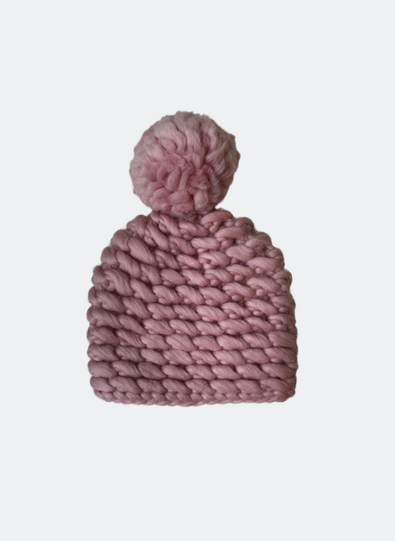 Kids Collection:  Hand-Knit Noho in Vintage Rose (2-4yo)