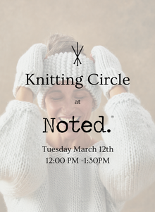  Hingham, MA: Knitting Circle - Tuesday March 12th 12-1:30PM