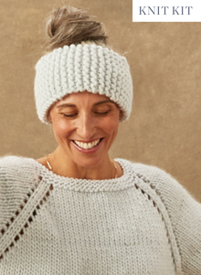  Knit Kit: Learn To Knit - Beginner Level (Headband or Cowl Option)