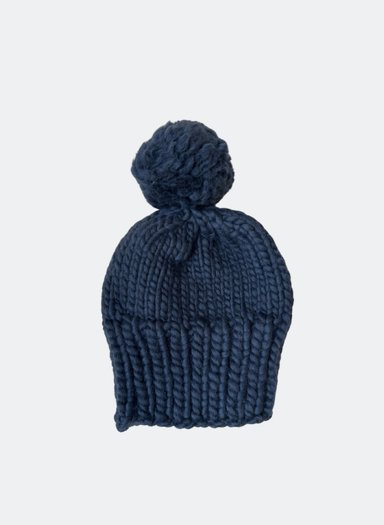 Kids Collection:  Hand-Knit Kendall in Blueberry (5-7yo)