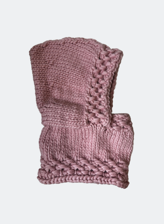 Kids Collection:  Hand-Knit Newbury in Vintage Rose (7-10yo)