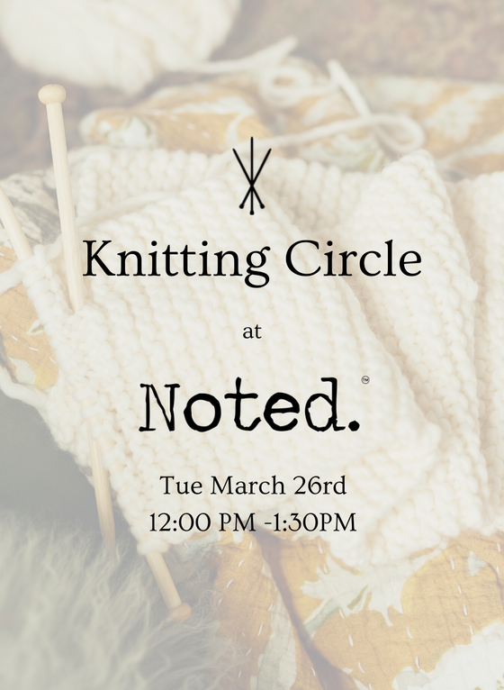 Hingham, MA: Knitting Circle - Tuesday March 26th 12-1:30PM