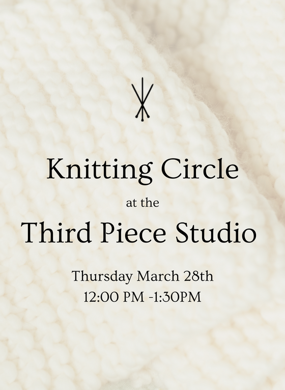 Newton, MA - Knitting Circle: Thursday March 28th 12-1:30PM