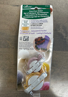  Notions:  Clover Pom Pom Maker Set - 2 Small Sizes Included