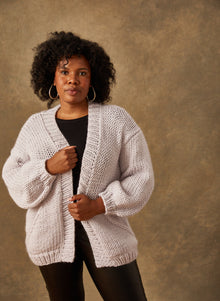  Hand-Knit:  The Ashley - Oversized Cardigan with Pockets
