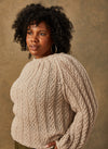 Ready-Knit: The Juliet - Hand-Knit Cabled Pullover (L/XL)