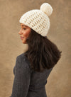 Hand-Knit: The Noho - Fitted Beanie with Wool Pom Pom