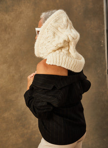  Ready-Knit: The Waterford - Hooded Cable Cowl