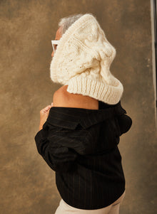  Hand-Knit: The Waterford - Hooded Cable Cowl