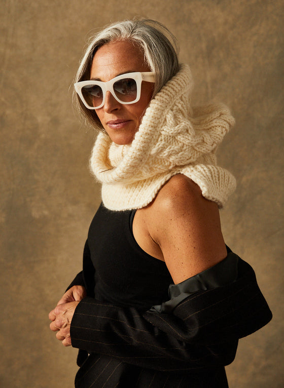Ready-Knit: The Waterford - Hooded Cable Cowl