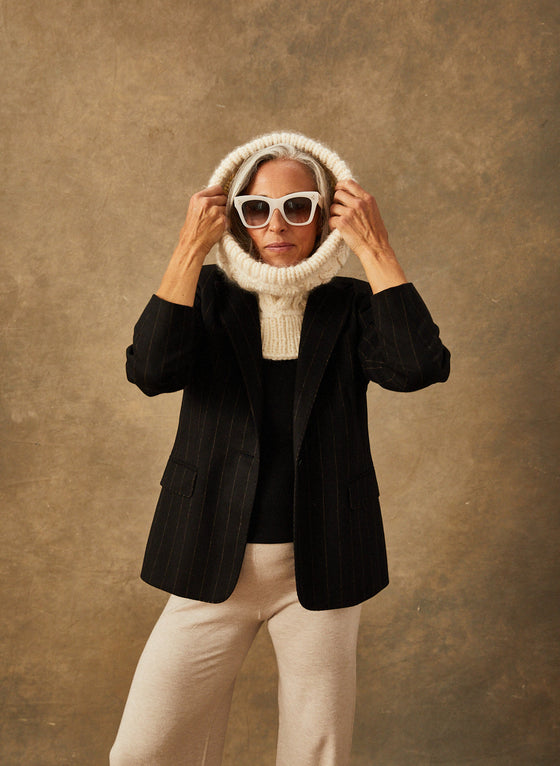 Ready-Knit: The Waterford - Hooded Cable Cowl