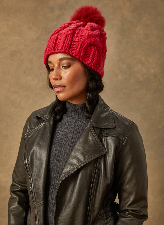Ready-Knit: The Fenway - Cable Knit Beanie