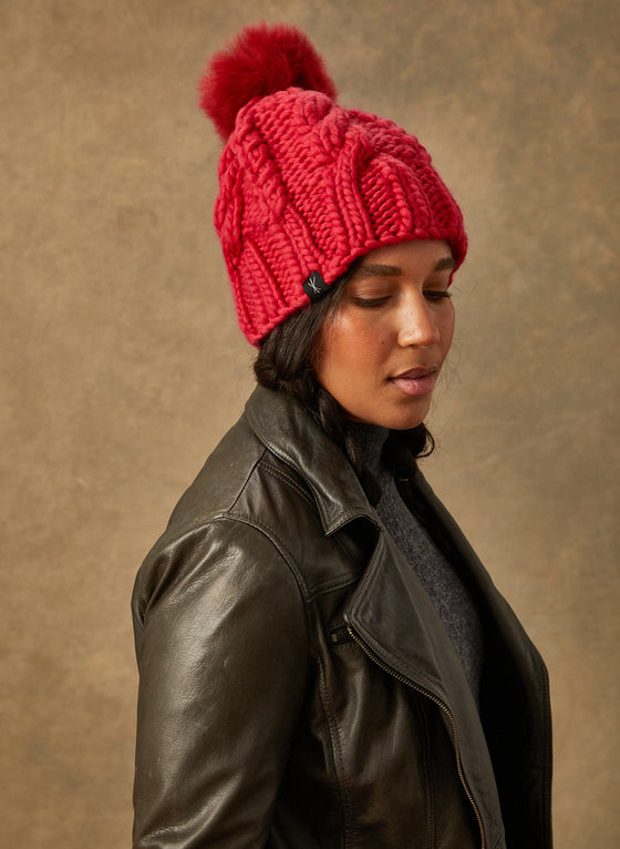 Ready-Knit: The Fenway - Cable Knit Beanie