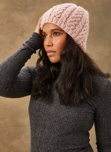  Pre-Order: The Vail - Hand-Knit Cabled Beanie