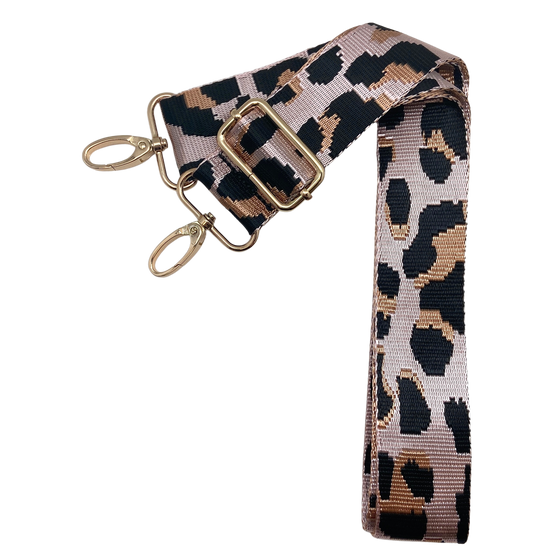 Bag Strap - Skinny Leopards - Assorted: Olive / Gold