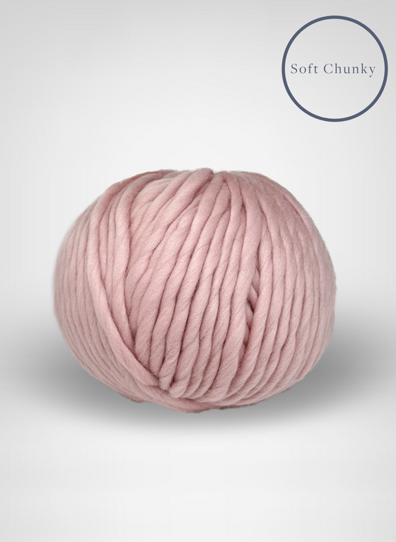 Soft Chunky - 100% Super Luxe Merino - Vintage Rose