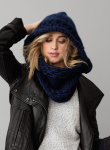  The Newbury - Hand-Knit Hooded Cowl (Multiple Colors)