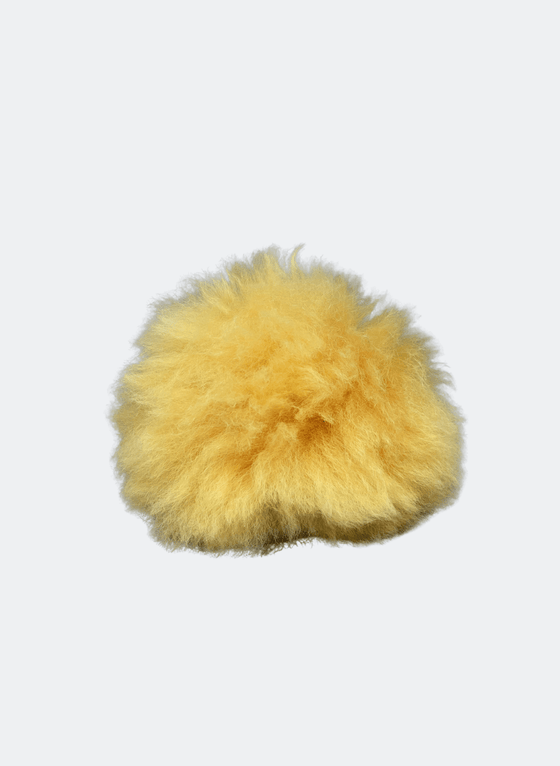 Alpaca Wool Pom Pom - Yellow