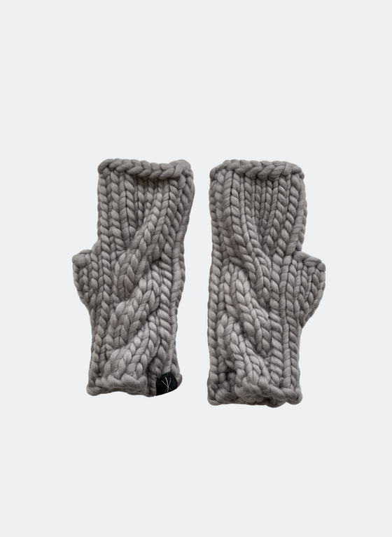 Hand-Knit: The Beacon Mitts - Fingerless Cabled Mitt