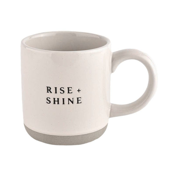 Stoneware Coffee Mug - Rise and Shine