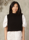 Hand-Knit: The Kacy - Cropped Pullover Vest in Merino