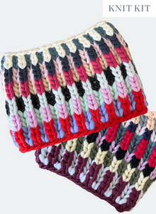  Knit Kit: Limited Edition Zero Waste Brioche Cowl - Advanced Level