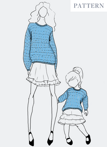  PATTERN - The Hayley Sweater - Kids Mini Me Collection