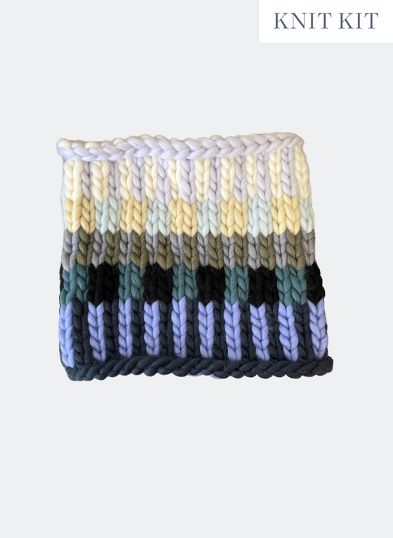 Knit Kit: Limited Edition Zero Waste Geometric Cowl - Advanced Level