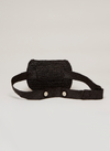 SALE: Alix Belt Bag  - Raffia Flap Pocket