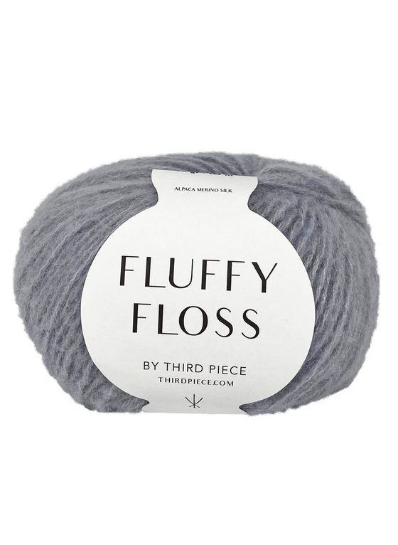 Fluffy Floss - Dove Grey - Italian Alpaca, Merino, Silk Blend