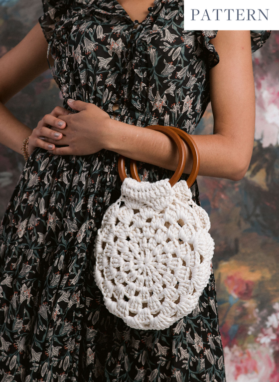PATTERN - The Flora Crocheted Bag