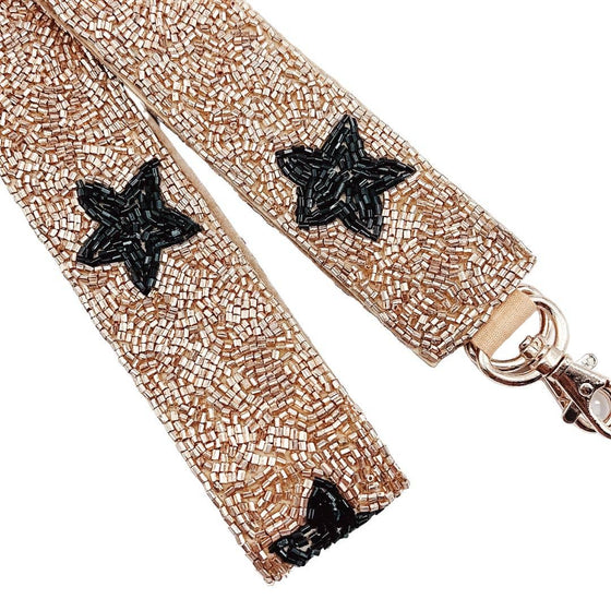 Treasure Jewels Inc. - Gold/Black Star Beaded Strap